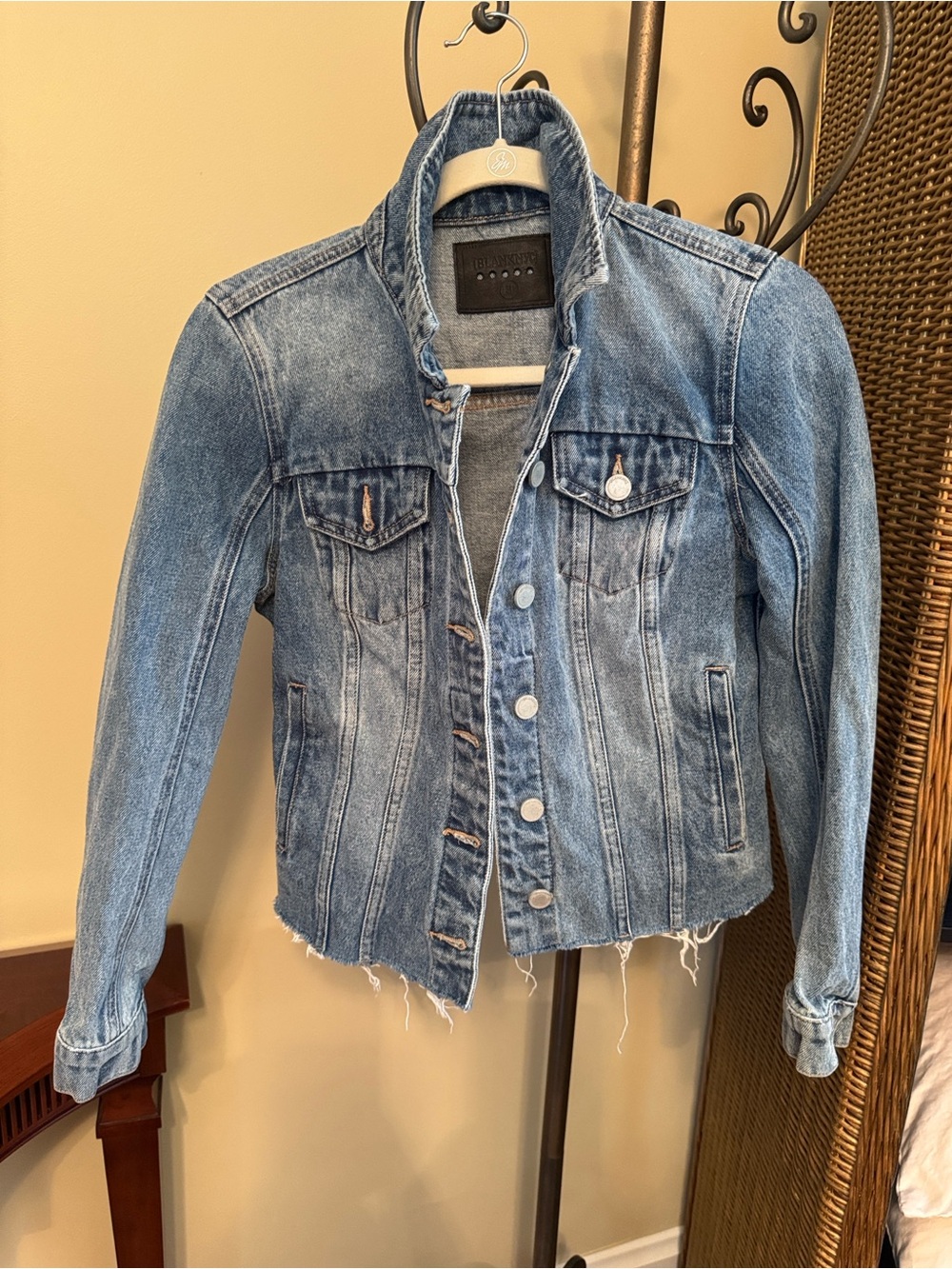 Blank NYC Light Wash Blue Denim Jacket